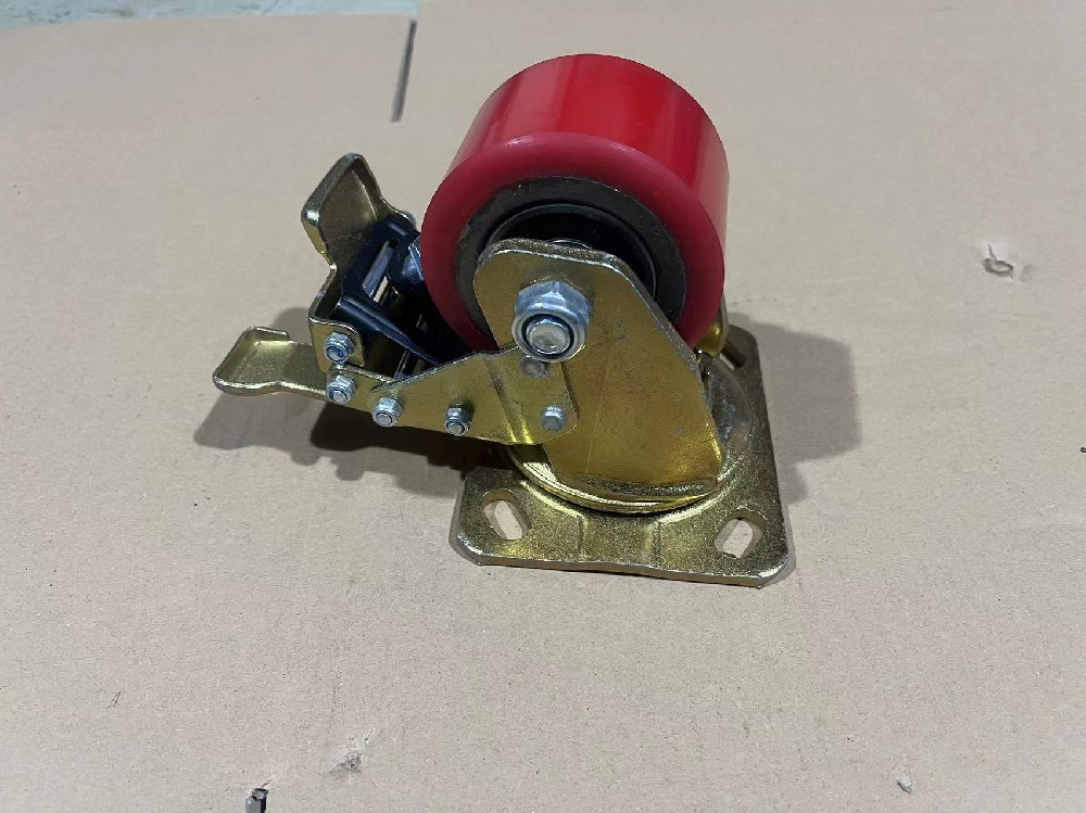 载重型铁芯万向方向刹车轮